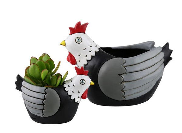 Chicken Chook Pot Planter Plant Large