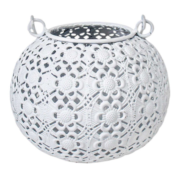 Candle Tealight Holder White French